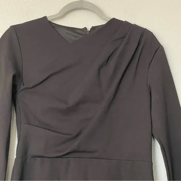 NWT Chloe Kristyn Bianca Ponte Knit Dress Long Sleeve Black Size Small - Picture 4 of 11